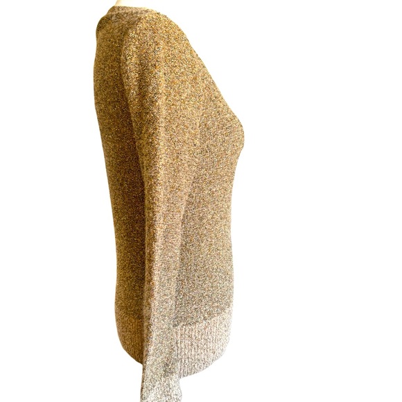 Golden Ann Taylor Knit Blouse Sz SP - Picture 6 of 9